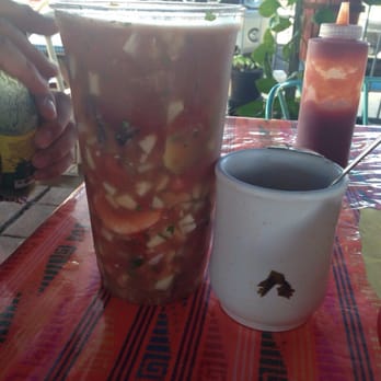 La Sinaloense Restaurant - Compared next to a regular size mug... - Mexican Near Me - Spring Valley, California