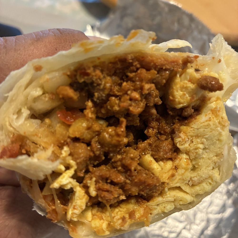 Big Art's Tacos - Chorizo breakfast burrito - Breakfast & Brunch Near Me - Mission Hills, California Big Art's Tacos - Chorizo breakfast burrito - Breakfast & Brunch Near Me - Mission Hills, California
