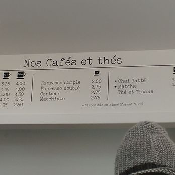 Caféine et Co - a menu on the wall - Coffee & Tea Near Me - Granby, Quebec Caféine et Co - a menu on the wall - Coffee & Tea Near Me - Granby, Quebec