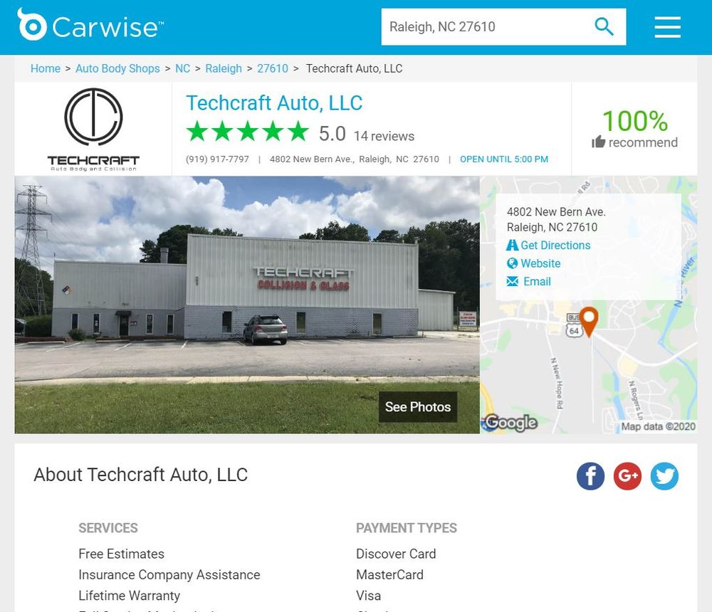 TECHCRAFT AUTO - Updated June 2026 - 10 Photos - 4802 New Bern Ave ...