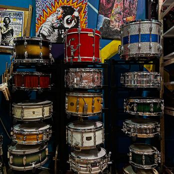 Hear No Evil Studio - Just a few of the snare drums available to use during your session! - Recording & Rehearsal Studios Near Me - Orange, California