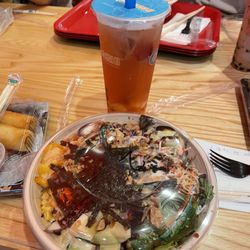 Domoishi - Poke Bowl Pick 2 Spring Roll Lychee Rose Green Tea