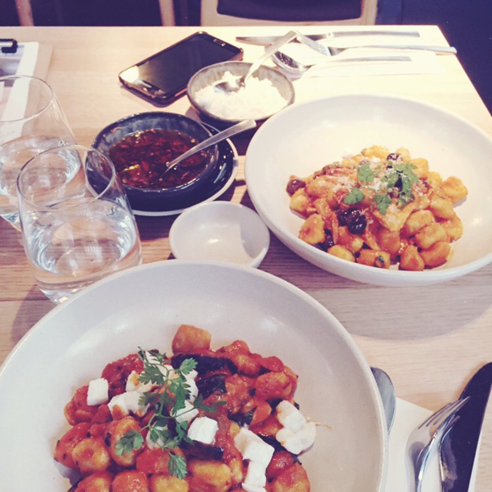 Panzerotti Bar - Roasted eggplant gnocchi & Italian pork sausage gnocchi - Breakfast & Brunch Near Me - Sydney, NSW Panzerotti Bar - Roasted eggplant gnocchi & Italian pork sausage gnocchi - Breakfast & Brunch Near Me - Sydney, NSW