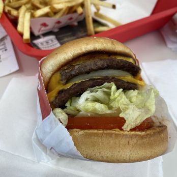 In-N-Out Burger - Double cheeseburger and fries - Burgers Near Me - Mansfield, Texas In-N-Out Burger - Double cheeseburger and fries - Burgers Near Me - Mansfield, Texas
