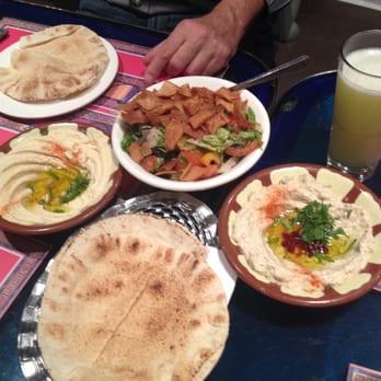 Maroush Express - fattoush salad, baba ganoush, the creamiest hummous you can imagine & MELON JUICE! - Middle Eastern Near Me - London, XGL