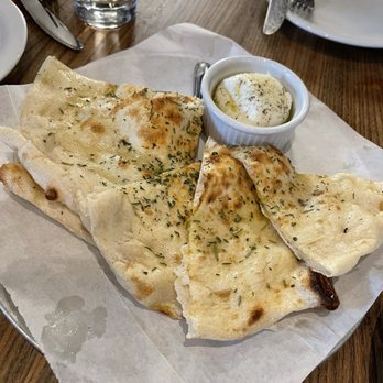 Kitchen Door - Fresh Baked Herb Flatbread with burrata - Cocktail Bars Near Me - Napa, California