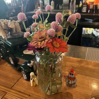 Odd Duck - Cute flowers at the bar - American Near Me - Austin, Texas