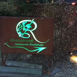 Koets  Rhederoord - Sign outdoors.