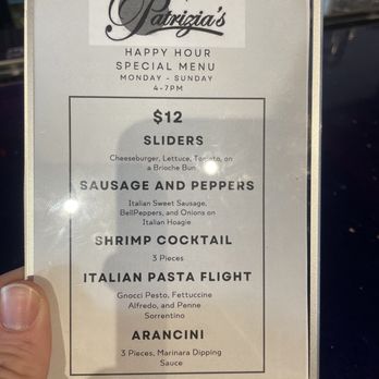 Patrizia's - Deerfield Beach - New happy hour menu - Italian Near Me - Deerfield Beach, Florida