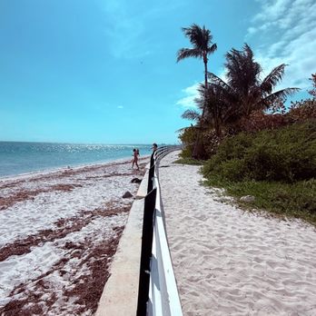 Cape Florida Lighthouse - Waterfront in front of the lighthouse - Landmarks & Historical Buildings Near Me - Key Biscayne, Florida