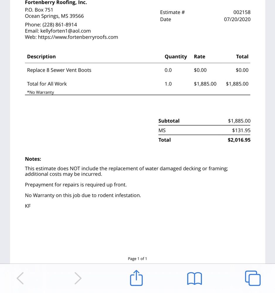 Slide of Fortenberry Roofing