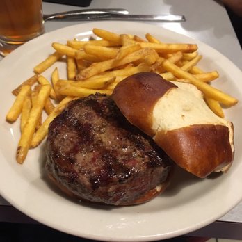 Council Rock Brewery - Burger on Pretzel Roll - Breweries Near Me - Cooperstown, New York Council Rock Brewery - Burger on Pretzel Roll - Breweries Near Me - Cooperstown, New York