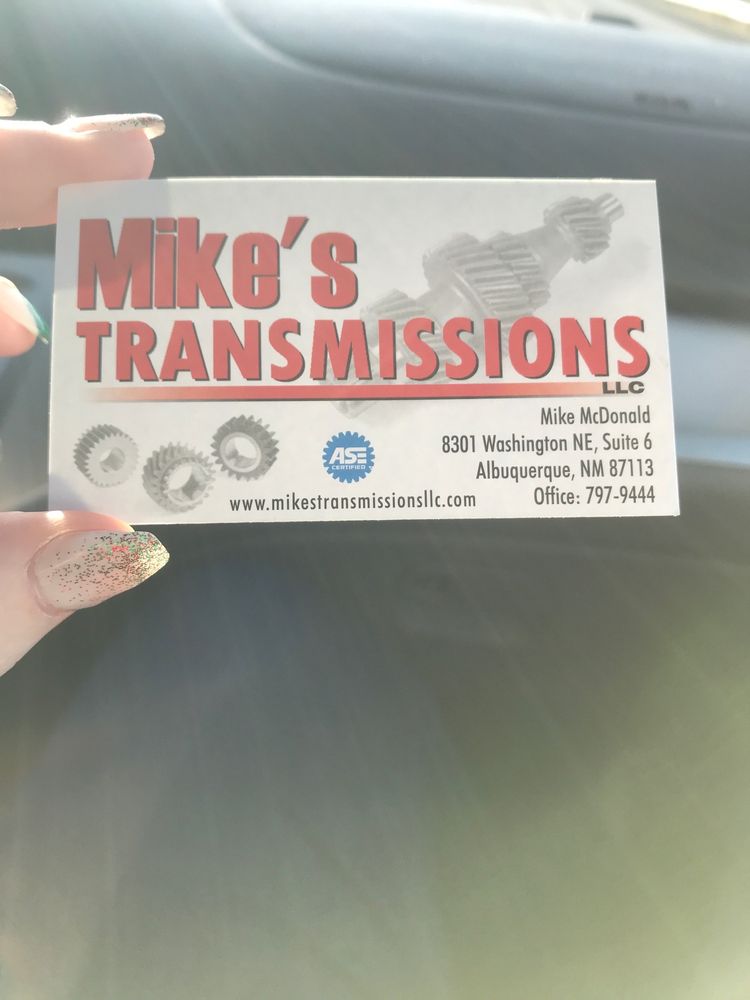 MIKE’S TRANSMISSIONS Updated September 2024 8301 Washington St NE, Albuquerque, New Mexico