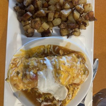 The Delectable Egg - Top view of the breakfast burrito - Breakfast & Brunch Near Me - Greenwood Village, Colorado
