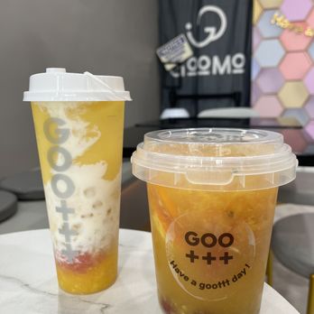 Goomo Tea - Mango pomelo sago & jumbo mix fruit tea - Bubble Tea Near Me - Walnut, California Goomo Tea - Mango pomelo sago & jumbo mix fruit tea - Bubble Tea Near Me - Walnut, California