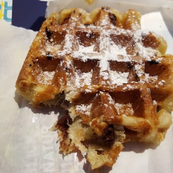 Waffle & Friends - Stuffed chocolate waffle with powder sugar on top - Waffles Near Me - Munich, BY Waffle & Friends - Stuffed chocolate waffle with powder sugar on top - Waffles Near Me - Munich, BY