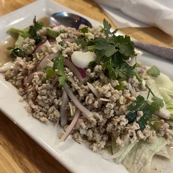 ThaiZapp Restaurant and bar - Larb Gai Salad - Thai Near Me - Charleston, South Carolina ThaiZapp Restaurant and bar - Larb Gai Salad - Thai Near Me - Charleston, South Carolina