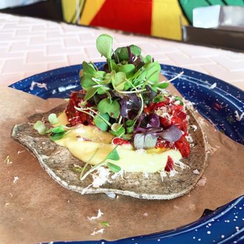 Nixta Taqueria - Beet Tartare Tostada - Mexican Near Me - Austin, Texas Nixta Taqueria - Beet Tartare Tostada - Mexican Near Me - Austin, Texas