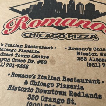 Romano's Chicago Pizzeria - Pizza Near Me - Riverside, California