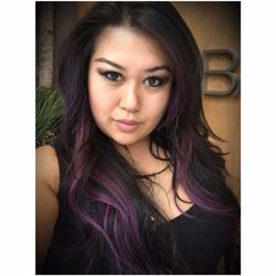 Infinitude Extension Bar - Ombré fusion bonds toned with violet