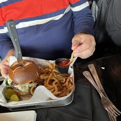 Tap City Grille - Belly buster burger with house fries
