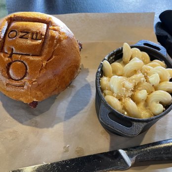 Lot One - Lot one burger cooked medium with Mac & cheese! - Cocktail Bars Near Me - Arvada, Colorado Lot One - Lot one burger cooked medium with Mac & cheese! - Cocktail Bars Near Me - Arvada, Colorado