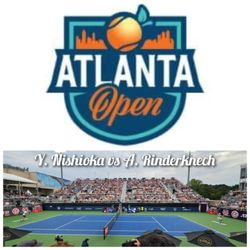 Tennis Courts at Atlantic Station - A great match indeed !! Y. Nishioka won !!