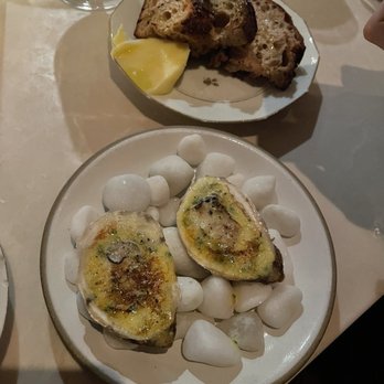 Dame - Seared oysters, bread and butter - Seafood Near Me - New York, New York
