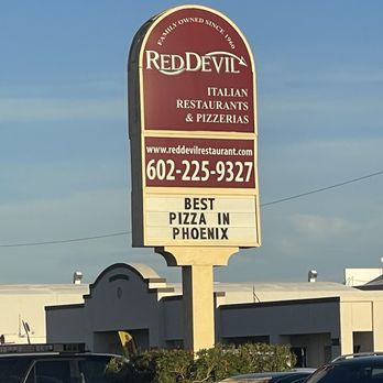 Red Devil Italian Restaurant & Pizzeria - Sign out front - Italian Near Me - Phoenix, Arizona Red Devil Italian Restaurant & Pizzeria - Sign out front - Italian Near Me - Phoenix, Arizona