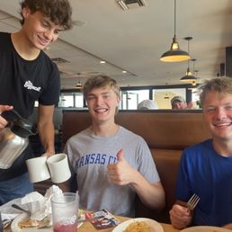 Waiter, loyal customers