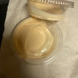 Partially filled dio cups. SMH.