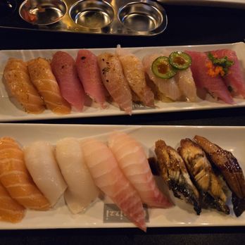Taizzi Sushi - Nigiri- tuna, salmon, eel and white fish variations - Sushi Bars Near Me - Houston, Texas Taizzi Sushi - Nigiri- tuna, salmon, eel and white fish variations - Sushi Bars Near Me - Houston, Texas