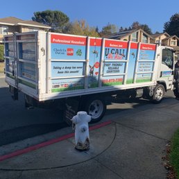 The very colorful truck of U Call We Haul. The very colorful truck of U Call We Haul.