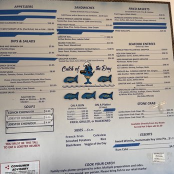 Keys Fisheries - Menu - Seafood Markets Near Me - Marathon, Florida