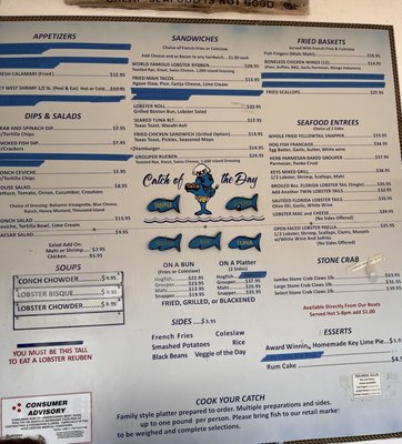 Menu photo 1 Keys Fisheries Marathon, FL