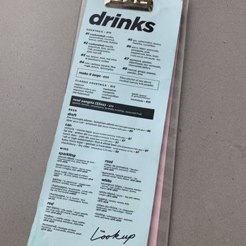 The Lookup - Menu - Cocktail Bars Near Me - New York, New York The Lookup - Menu - Cocktail Bars Near Me - New York, New York