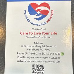 We Care Homecare Services - Marketing Material