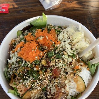 Uroko Poke - It's no contest:  Uroko wins every time for "best poke bowl".  This bowl of luscious costs under $10 pre-tax, a great value. - Japanese Near Me - Costa Mesa, California