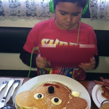 Sam's Log Cabin - Just about to demolish kiddie pancakes - Breakfast & Brunch Near Me - Albany, California Sam's Log Cabin - Just about to demolish kiddie pancakes - Breakfast & Brunch Near Me - Albany, California