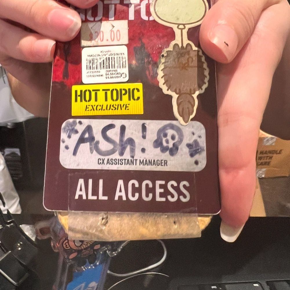Hot Topic - Ash's name tag - Accessories Near Me - Thousand Oaks, California Hot Topic - Ash's name tag - Accessories Near Me - Thousand Oaks, California