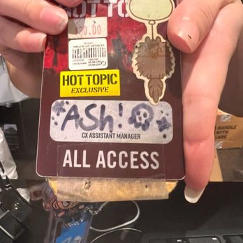 Hot Topic - Ash's name tag - Accessories Near Me - Thousand Oaks, California
