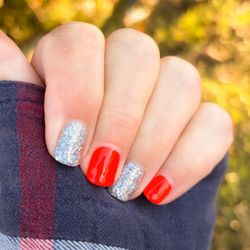 Blush Nail Lounge - Let the colors of fall flutter and shine.