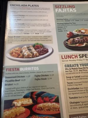Menu photo 2 El Fenix Irving, TX