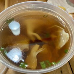 Asian Paradise - Wonton soup. Way too much soy sauce. Couldn't even eat it.