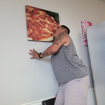 Pizza My Dear - My husband couldn't wait for the food lol. He was hangry - Pizza Near Me - Las Vegas, Nevada Pizza My Dear - My husband couldn't wait for the food lol. He was hangry - Pizza Near Me - Las Vegas, Nevada