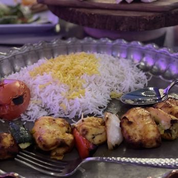 Caspian Restaurant - 24. Chicken Kabob(chicken thigh) - Mediterranean Near Me - Mountain View, California