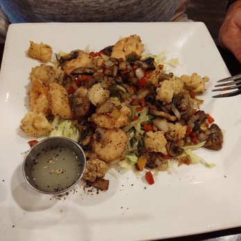 Viet Thai Cafe - Salt Baked Shrimp and Calamari with mushrooms added - Thai Near Me - York, Pennsylvania