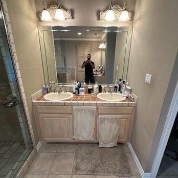 ICO Construction & Remodeling - vanity - BEFORE - General Contractors Near Me - Colleyville, Texas
