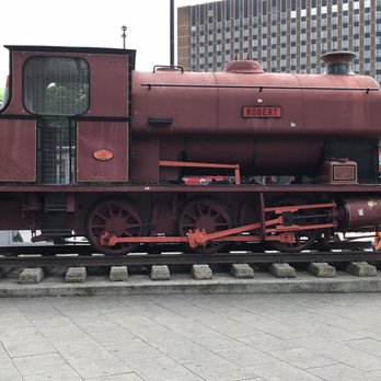 Stratford Station - Vintage train car in the front - Train Stations Near Me - London, XGL Stratford Station - Vintage train car in the front - Train Stations Near Me - London, XGL