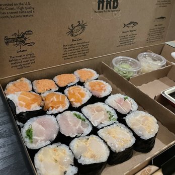 HRB Experience - Togo box with spicy tuna, salmon, yellow tail, and scallops - Sushi Bars Near Me - Los Angeles, California HRB Experience - Togo box with spicy tuna, salmon, yellow tail, and scallops - Sushi Bars Near Me - Los Angeles, California